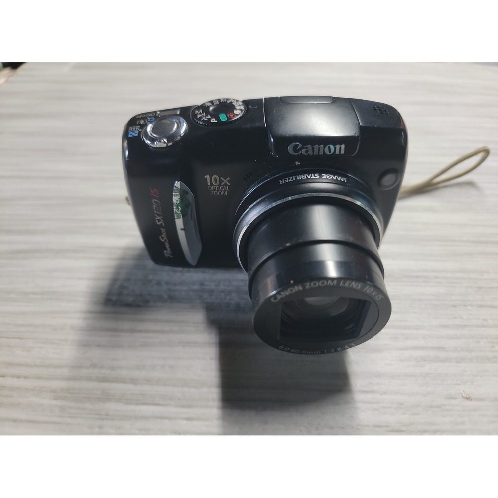 Canon PowerShot SX120 IS 10MP Digital Camera 10x Zoom Tested w/ 8GB SD Card